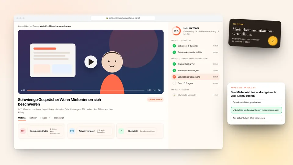 Web-App · Schulungsplattform