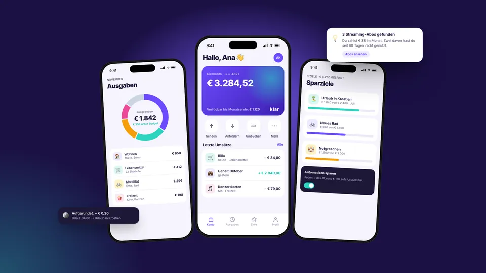 Mobile App · Persönliche Finanzen