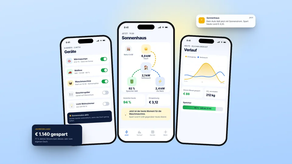 Mobile App · Energie & Smart Home