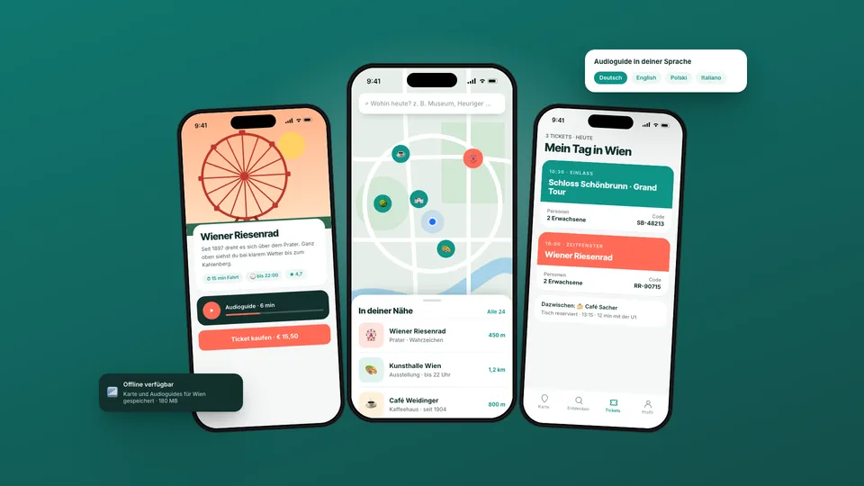 Mobile App · Stadtführer Wien